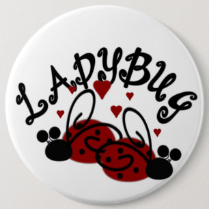 Badge Rond 15,2 Cm Aimant de coccinelle
