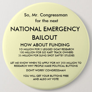 Badge Rond 15,2 Cm Ainsi, M. Congressman,