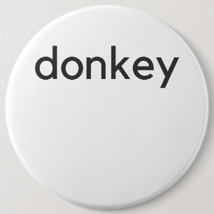 Badge Rond 15,2 Cm âne foncé