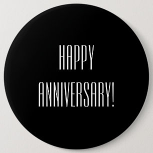 Badge Rond 15,2 Cm Anniversaire heureux