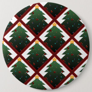 Badge Rond 15,2 Cm Arbre de Noël