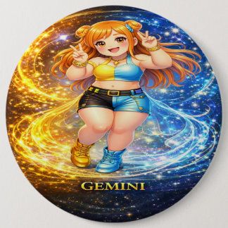 Badge Rond 15,2 Cm Archive Galaxy : Jumeaux Vocaux Gémeaux