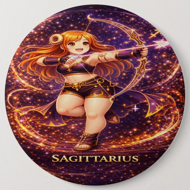 Badge Rond 15,2 Cm Archive Galaxy: Sagittarius Archer (Devant)