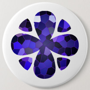 Badge Rond 15,2 Cm Art couleur, bleu