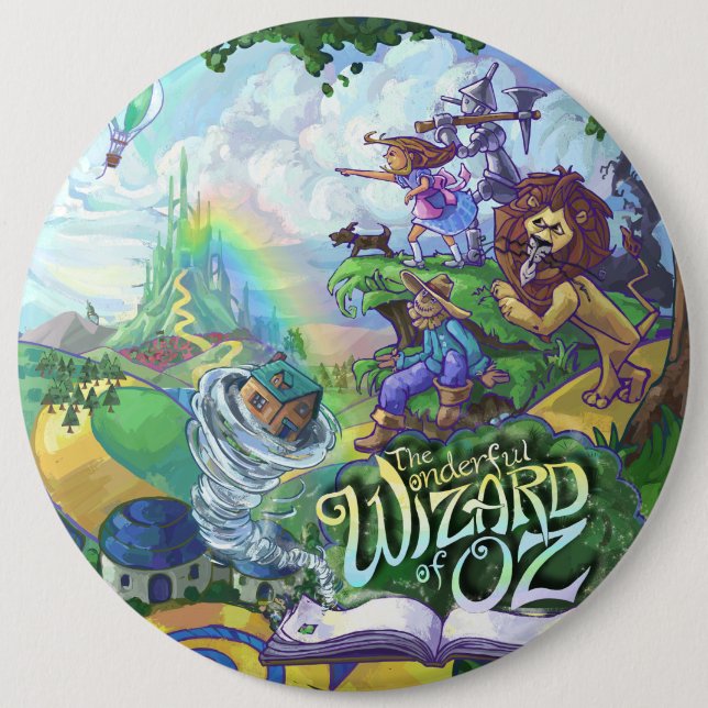 Badge Rond 15,2 Cm Assistant d'Oz (Devant)