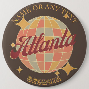 Badge Rond 15,2 Cm Atlanta Georgia City