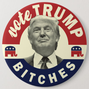 Badge Rond 15,2 Cm Atout pour le Président Button - bouton drôle