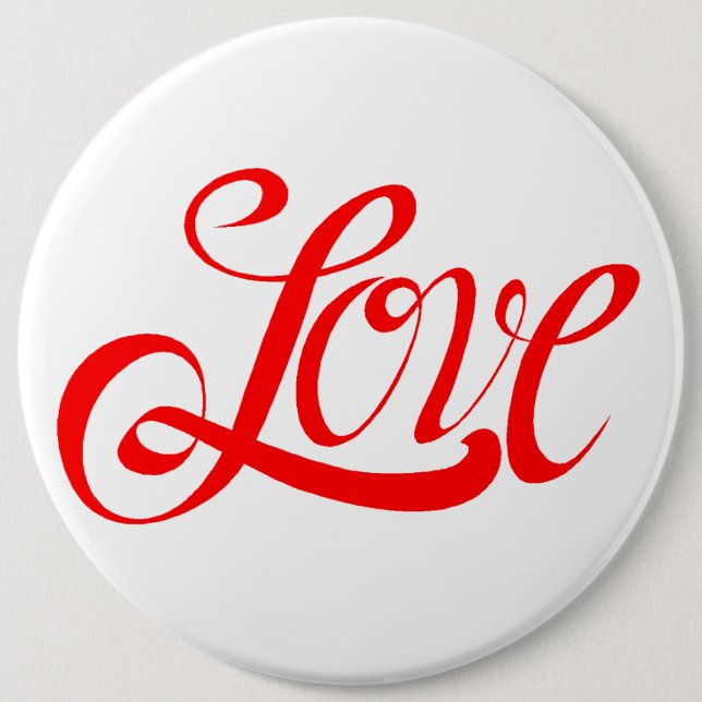 Badge Rond 15,2 Cm attaché à l'amour (Devant)