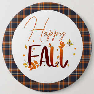 Badge Rond 15,2 Cm Automne/Automne/Feuille