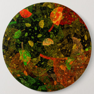 Badge Rond 15,2 Cm Autumn colorful decorative design