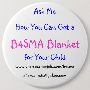 Badge Rond 15,2 Cm B4SMA "demandent" le bouton
