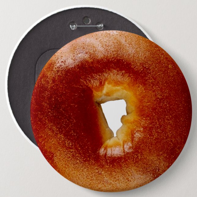 Badge Rond 15,2 Cm Bagel (Devant & derrière)