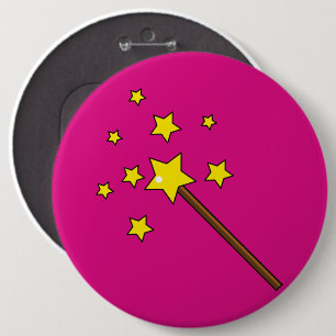 Badge Rond 15,2 Cm Baguette magique
