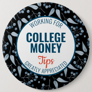 Badge Rond 15,2 Cm Baies bleues Conseils appréciés   Financement univ