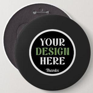 Badge Rond 15,2 Cm baiser personnalisé, unique, élégant et minimalist