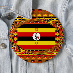 Badge Rond 15,2 Cm Beau extraordinaire Hakuna Matata Beau Ouganda Col
