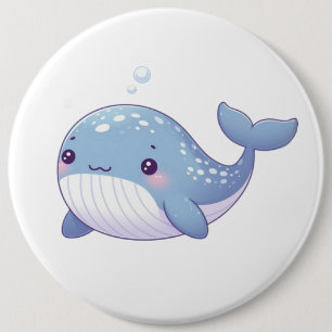 Badge Rond 15,2 Cm Belle baleine côtière/nautique