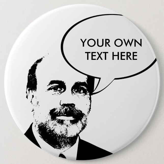 Badge Rond 15,2 Cm Ben Bernanke (Devant)