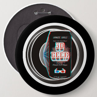 BADGE ROND 15,2 CM BIÈRE 3D !