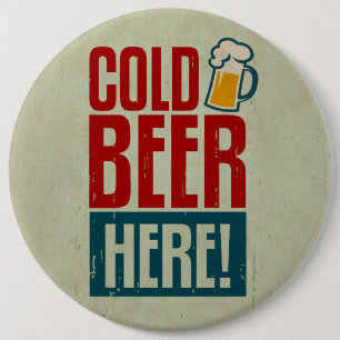 Badge Rond 15,2 Cm Bière froide