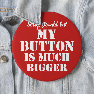 Badge Rond 15,2 Cm Big Red Button sarcasme - personnalisable