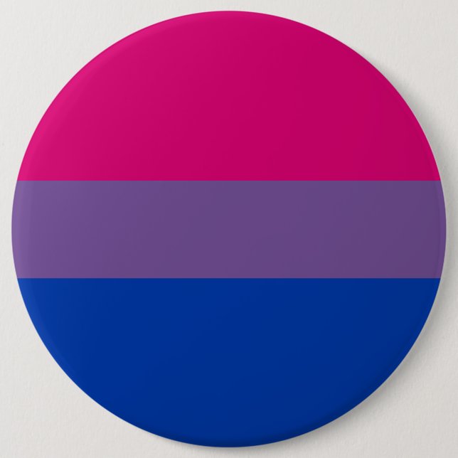 Badge Rond 15,2 Cm Bisexual pride (Devant)
