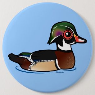 Badge Rond 15,2 Cm Bois