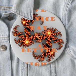 Badge Rond 15,2 Cm Bonne journée et meilleure nuit
