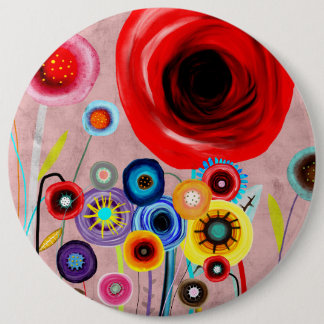Badge Rond 15,2 Cm bouquet de mariage