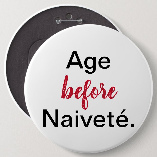 Badge Rond 15,2 Cm Bouton (Devant & derrière)