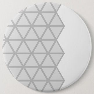 Badge Rond 15,2 Cm Bouton à motif gris