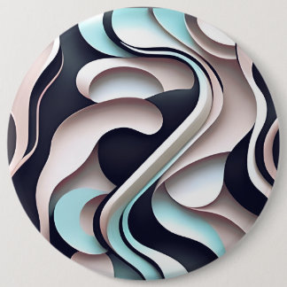 Badge Rond 15,2 Cm Bouton Abstrait