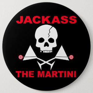 Badge Rond 15,2 Cm Bouton - ÂNE, le Martini