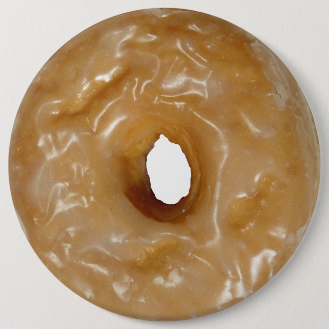 Badge Rond 15,2 Cm Bouton beigne beignet glacé. (Devant)