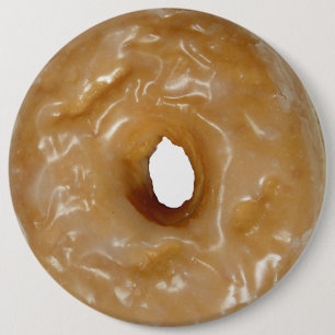 Badge Rond 15,2 Cm Bouton beigne beignet glacé.
