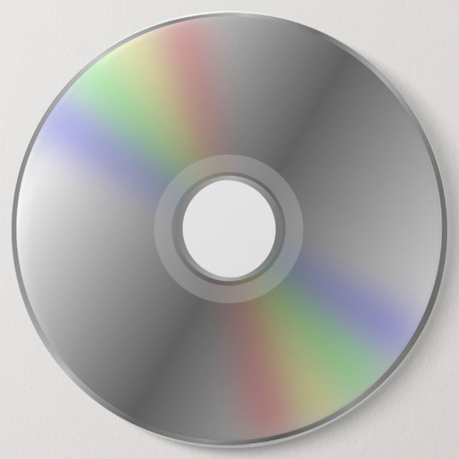 Badge Rond 15,2 Cm Bouton CD de DVD (Devant)