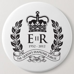 Badge Rond 15,2 Cm Bouton commémoratif de jubilé de diamant