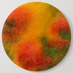 Badge Rond 15,2 Cm Bouton d'art Abstrait "Cosmos jaunes"