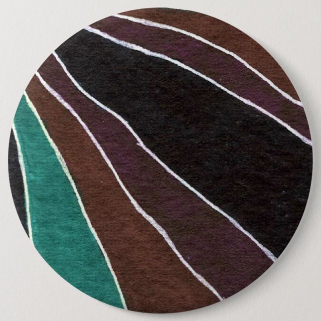 Badge Rond 15,2 Cm Bouton d'art Abstrait "plusieurs chemins" (Devant)