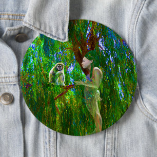 Badge Rond 15,2 Cm Bouton de connexion Jungle