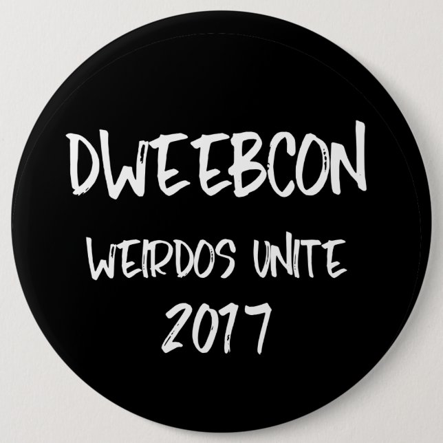 Badge Rond 15,2 Cm Bouton de Dweebcon (Devant)