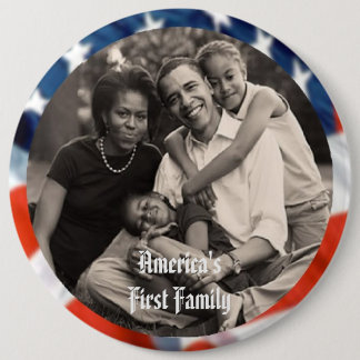 Badge Rond 15,2 Cm Bouton de la première famille 6" du président Obam