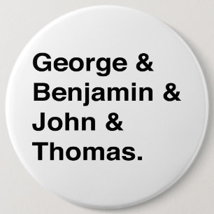 Badge Rond 15,2 Cm Bouton de pères fondateurs