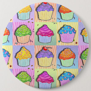Badge Rond 15,2 Cm BOUTON de PETITS GÂTEAUX d'art de bruit