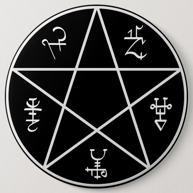 Badge Rond 15,2 Cm Bouton de piège de démon (Devant)