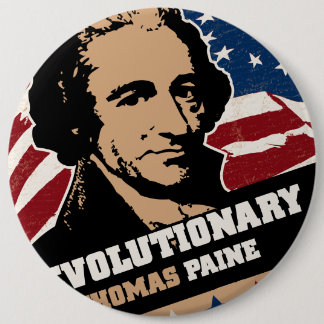Badge Rond 15,2 Cm Bouton de révolutionnaire de Thomas Paine