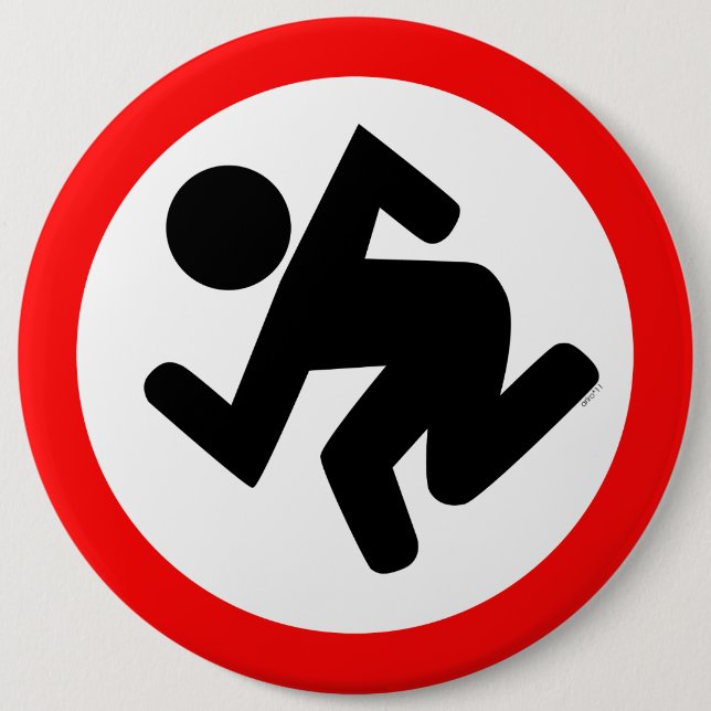 Badge Rond 15,2 Cm Bouton de Ska (Devant)