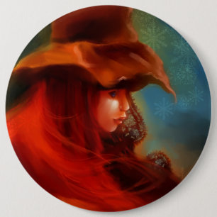 Badge Rond 15,2 Cm Bouton de sorcière