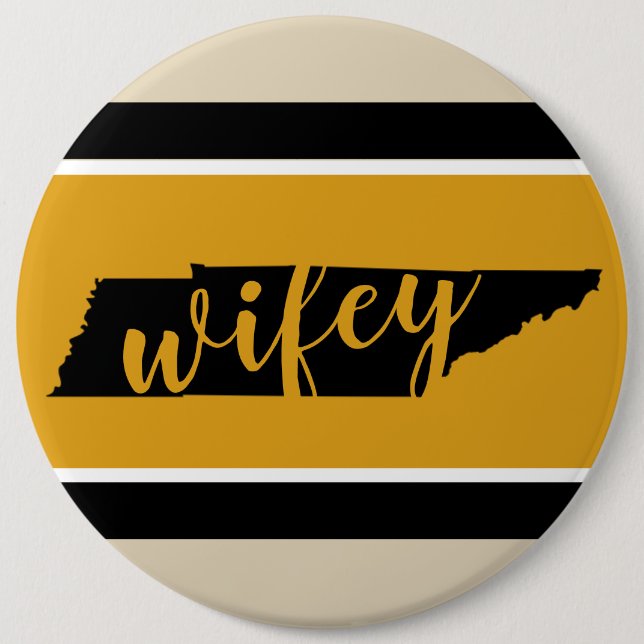 Badge Rond 15,2 Cm Bouton de Wifey de soldat de la cavalerie d'état (Devant)