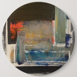 Badge Rond 15,2 Cm Bouton épinglé d'art abstrait